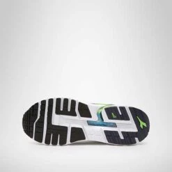 Diadora Men's Mythos Blushield Vigore Running Shoe - White/Black Iris/Neon Mint - Regular (D) -Outlet EasyRoam Footwear Store 101.178046 C9805 40 HR