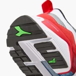 Diadora Men's Vigore 2 Running Shoe - White/Black/Firey Red - Regular (D) -Outlet EasyRoam Footwear Store 101.179081 C6714 30 HR