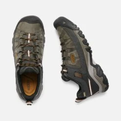 Keen Men's Targhee III Leather Waterproof Hiking Shoe - Black Olive/Golden Brown - Regular (D) -Outlet EasyRoam Footwear Store 1017784 PLD PDP