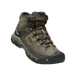 Keen Men's Targhee III Leather Mid Waterproof Hiking Boots - Black Olive/Golden Brown - Regular (D) 6 Keen Men's Targhee III Leather Mid Waterproof Hiking Boots - Black Olive/Golden Brown - Regular (D) -Outlet EasyRoam Footwear Store 1017787 3Q large