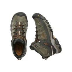 Keen Men's Targhee III Leather Mid Waterproof Hiking Boots - Black Olive/Golden Brown - Regular (D) 8 Keen Men's Targhee III Leather Mid Waterproof Hiking Boots - Black Olive/Golden Brown - Regular (D) -Outlet EasyRoam Footwear Store 1017787 PLD large