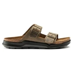 Birkenstock Men's Arizona Rugged Sandal - Faded Khaki - Regular -Outlet EasyRoam Footwear Store 1018463 side