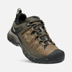 Keen Men's Targhee III Waterproof Hiking Shoe - Bungee Cord/Black - Wide (2E) -Outlet EasyRoam Footwear Store 1018597 3Q PDP