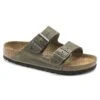 Birkenstock Arizona Soft Footbed Faded Khaki Oiled Nubuck Leather- Regular/Wide