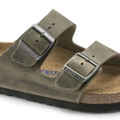 Birkenstock Arizona Soft Footbed Faded Khaki Oiled Nubuck Leather- Regular/Wide -Outlet EasyRoam Footwear Store 1019313 detail 1
