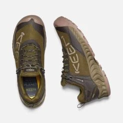 Keen Men's NXIS Evo WP Hiking Shoe - Dark Olive/Black Olive - Regular (D) -Outlet EasyRoam Footwear Store 1025909 PLD PDP 1