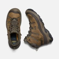 Keen Men's Circadia Mid WP Hiking Boot- Bison/Brindle- Wide (2E) -Outlet EasyRoam Footwear Store 1026841 PLD PDP