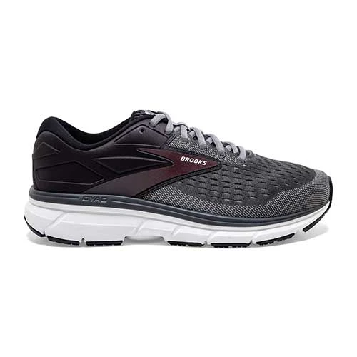 BROOKS Men's Dyad 11 Running Shoe - Blackened Pearl/Alloy/Red - Regular (D) 1 BROOKS Men's Dyad 11 Running Shoe - Blackened Pearl/Alloy/Red - Regular (D)