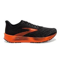 BROOKS Men's Hyperion Tempo Running Shoe- Black/Flame/Grey - Regular (D)