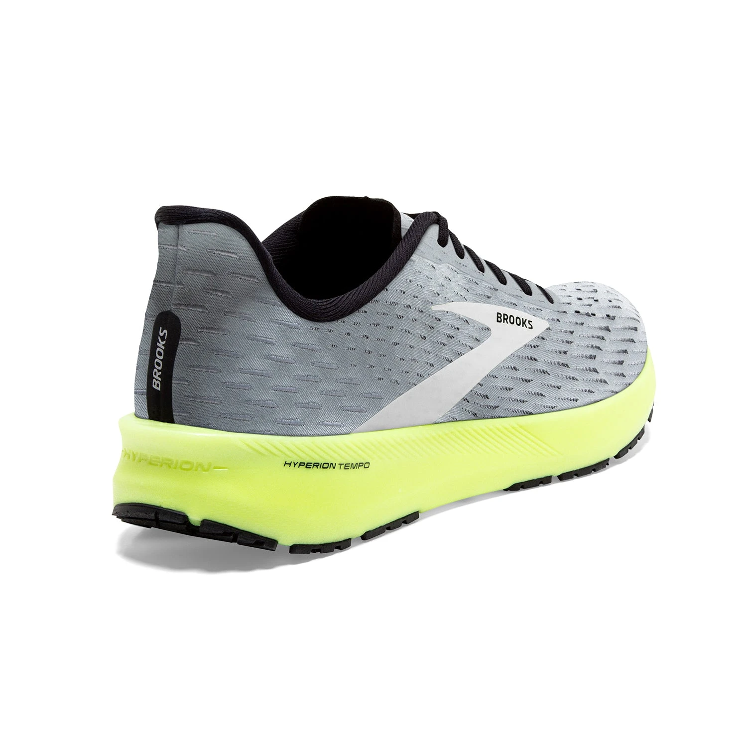 BROOKS Men's Hyperion Tempo Running Shoes - Grey/Black/Nightlife - Regular (D) 4 BROOKS Men's Hyperion Tempo Running Shoes - Grey/Black/Nightlife - Regular (D) - Image 4