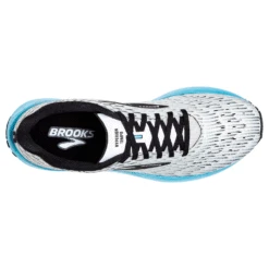 BROOKS Men's Hyperion Tempo Running Shoe - White/Black/Iced Aqua - Regular (D) -Outlet EasyRoam Footwear Store 110339 129 O Hyperion Tempo