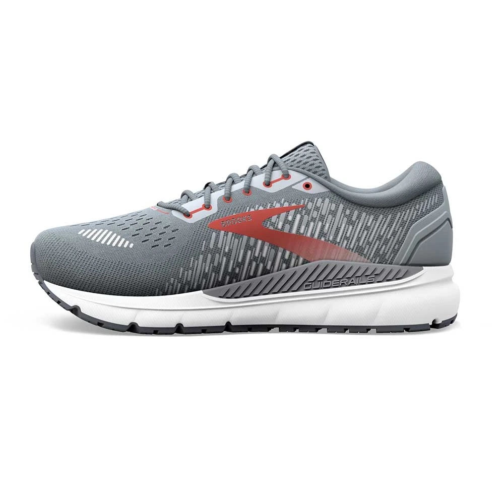 BROOKS Men's Addiction GTS 15 Running Shoe- Grey/Ebony/Chili Oil - Extra Wide (4E) 2 BROOKS Men's Addiction GTS 15 Running Shoe- Grey/Ebony/Chili Oil - Extra Wide (4E) - Image 2