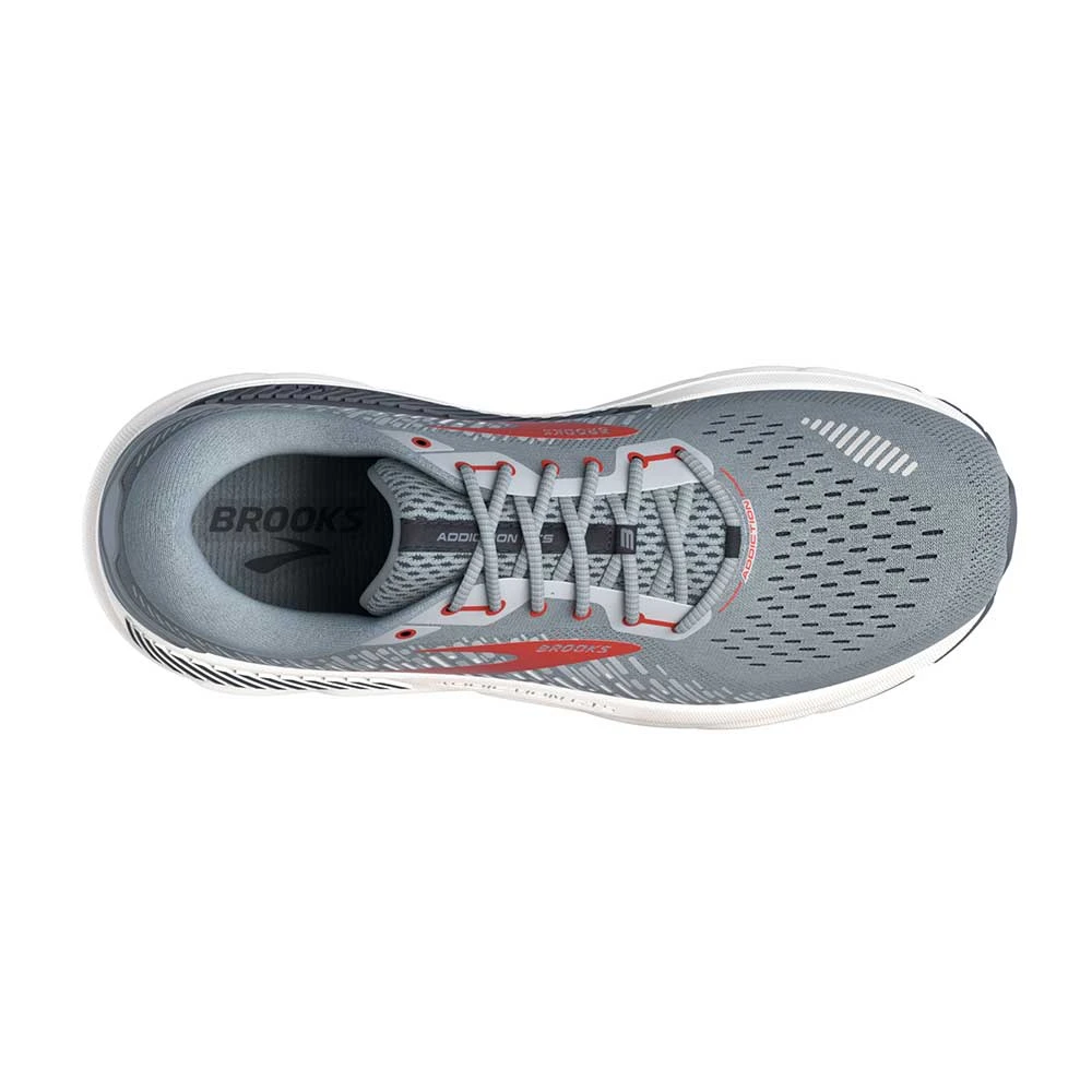 BROOKS Men's Addiction GTS 15 Running Shoe- Grey/Ebony/Chili Oil - Extra Wide (4E) 5 BROOKS Men's Addiction GTS 15 Running Shoe- Grey/Ebony/Chili Oil - Extra Wide (4E) - Image 5