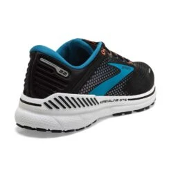 BROOKS Men's Adrenaline GTS 22 Running Shoe - Black/Blue/Orange- Regular (D) -Outlet EasyRoam Footwear Store 110366 034 h adrenaline gts 22 mens cushion running shoe