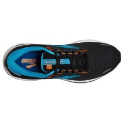 BROOKS Men's Adrenaline GTS 22 Running Shoe - Black/Blue/Orange- Regular (D) -Outlet EasyRoam Footwear Store 110366 034 o adrenaline gts 22 mens cushion running shoe