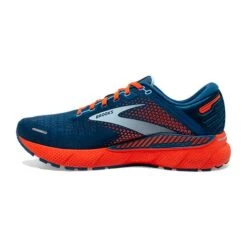 BROOKS Men's Adrenaline GTS 22 Running Shoe - Blue/Light Blue/Orange - Regular (D) -Outlet EasyRoam Footwear Store 110366 404 M Adrenaline GTS 22
