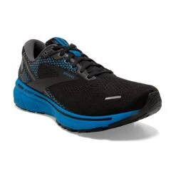 BROOKS Men's Ghost 14 Running Shoe - Black/Blackened Pearl/Blue — Regular (D) -Outlet EasyRoam Footwear Store 110369 056 A Ghost 14 32be5ce1 5a45 4293 8dcf 1c21cb2fa5ce