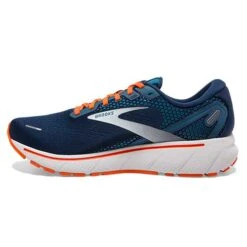 BROOKS Men's Ghost 14 Running Shoe - Titan/Teal/Flame — Regular (D) -Outlet EasyRoam Footwear Store 110369 488 M Ghost 14