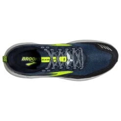 BROOKS Men's Cascadia 16 Trail Running Shoe- Titan/Peacoat/Nightlife- Regular (D) -Outlet EasyRoam Footwear Store 110376 411 O Cascadia 16
