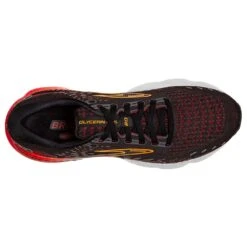 BROOKS Men's Glycerin GTS 20 Running Shoe- Black/Blackened Pearl/Fiery Re- Regular (D) -Outlet EasyRoam Footwear Store 110383 090 O Glycerin GTS 20 1