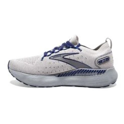 BROOKS Men's Glycerin StealthFit GTS 20 Running Shoe- Oyster/Alloy/Blue Depths- Regular (D) -Outlet EasyRoam Footwear Store 110385 081 M Glycerin StealthFit GTS 20