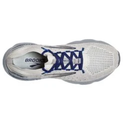 BROOKS Men's Glycerin StealthFit GTS 20 Running Shoe- Oyster/Alloy/Blue Depths- Regular (D) -Outlet EasyRoam Footwear Store 110385 081 O Glycerin StealthFit GTS 20