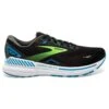 BROOKS Men's Adrenaline GTS 23 Running Shoe - Black/Hawaiian Ocean/Green- Regular (D)