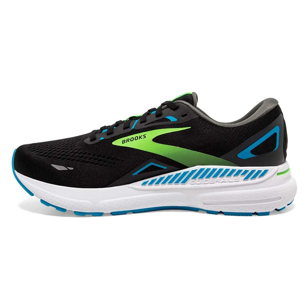 BROOKS Men's Adrenaline GTS 23 Running Shoe - Black/Hawaiian Ocean/Green- Regular (D) 4 BROOKS Men's Adrenaline GTS 23 Running Shoe - Black/Hawaiian Ocean/Green- Regular (D) - Image 4