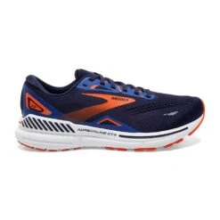 BROOKS Men's Adrenaline GTS 23 Running Shoe - Peacoat/Orange/Surf The Web- Regular (D)