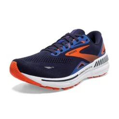 BROOKS Men's Adrenaline GTS 23 Running Shoe - Peacoat/Orange/Surf The Web- Regular (D) -Outlet EasyRoam Footwear Store 110391 438 Z Adrenaline GTS 23