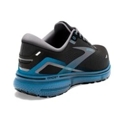 BROOKS Men's Ghost 15 Running Shoe- Black/Blackened Pearl/Blue- Regular (D) -Outlet EasyRoam Footwear Store 110393 056 H Ghost 15