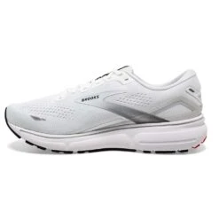 BROOKS Men's Ghost 15 Running Shoe- White/Black/Flame -Outlet EasyRoam Footwear Store 110393 184 M Ghost 15