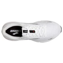 BROOKS Men's Ghost 15 Running Shoe- White/Black/Flame -Outlet EasyRoam Footwear Store 110393 184 O Ghost 15