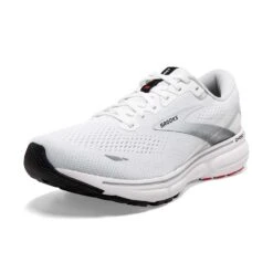 BROOKS Men's Ghost 15 Running Shoe- White/Black/Flame -Outlet EasyRoam Footwear Store 110393 184 Z Ghost 15