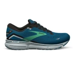 BROOKS Men's Ghost 15 Running Shoe - Moroccan Blue/Black/Spring Bud - Regular (D)