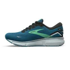 BROOKS Men's Ghost 15 Running Shoe - Moroccan Blue/Black/Spring Bud - Regular (D) -Outlet EasyRoam Footwear Store 110393 462 M Ghost 15