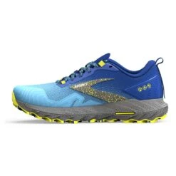 BROOKS Men's Cascadia 17 Trail Running Shoe - Blue/Surf The Web/Sulphur - Regular (D) -Outlet EasyRoam Footwear Store 110403 416 M Cascadia 17