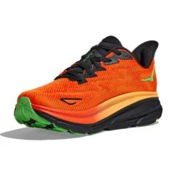 Hoka Men's Clifton 9 Running Shoe- Flame/Vibrant Orange - Regular (D) -Outlet EasyRoam Footwear Store 1127895 FVOR 3