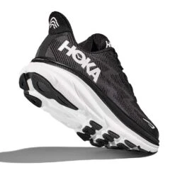 Hoka Men's Clifton 9 Running Shoe- Black/White - Wide (2E) -Outlet EasyRoam Footwear Store 1127896 BWHT 4 59524f32 019b 449c 9200 86ed5a12aebe