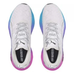 Puma Men's ForeverRun Nitro Sunset Running Shoe - White/Luminous Blue/Electric Orchid- Regular (D) -Outlet EasyRoam Footwear Store 38000702 WhiteBlue TOP