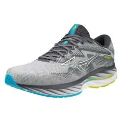 Mizuno Men's Wave Rider 27 Running Shoe - Pearl Blue/White - Regular (D) -Outlet EasyRoam Footwear Store 411415 5F00 07
