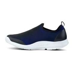 OOfos Men's OOmg Sport Shoe- White/Navy- Regular (D) -Outlet EasyRoam Footwear Store 5085WHTNVY shot4 932x680 7fe8692e 2b1d 464c be51 339953275245
