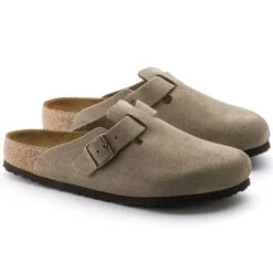 Birkenstock Boston Soft Footbed - Taupe - Medium/Narrow -Outlet EasyRoam Footwear Store 560771 pair