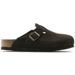 Birkenstock Boston Soft Footbed Mocha Suede- Regular/Wide -Outlet EasyRoam Footwear Store 660461 side bost b