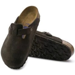 Birkenstock Boston Soft Footbed Mocha Suede- Regular/Wide -Outlet EasyRoam Footwear Store 660461 sole bost b