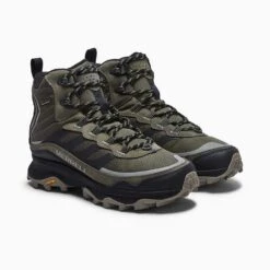 Merrell Men's Moab Speed Thermo Mid Waterproof Hiking Boot - Olive - Regular (D) -Outlet EasyRoam Footwear Store MRLM J066915 021621 S21 004 1