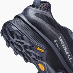 Merrell Men's Moab Speed GoreTEX Hiking Shoe - Black/Asphalt - Regular (D) -Outlet EasyRoam Footwear Store MRLM J067083 021621 S21 006