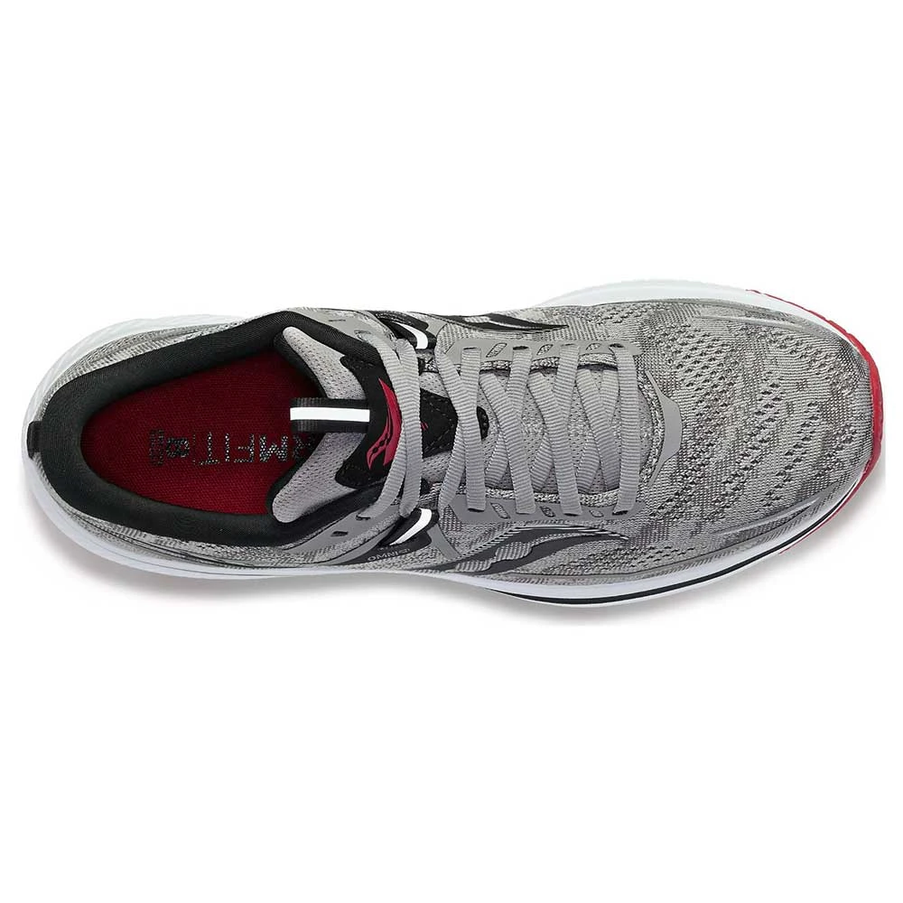 Saucony Men's Omni 21 Running Shoe- Alloy/Garnet- Regular (D) 3 Saucony Men's Omni 21 Running Shoe- Alloy/Garnet- Regular (D) - Image 3