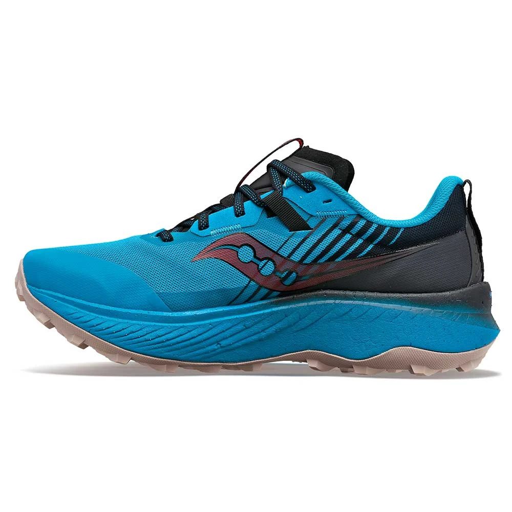Saucony Men's Endorphin Edge Trail Shoe- Ocean/Black- Regular (D) 3 Saucony Men's Endorphin Edge Trail Shoe- Ocean/Black- Regular (D) - Image 3