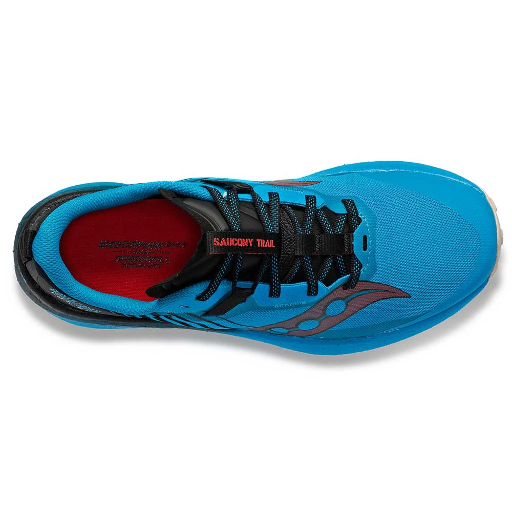 Saucony Men's Endorphin Edge Trail Shoe- Ocean/Black- Regular (D) 4 Saucony Men's Endorphin Edge Trail Shoe- Ocean/Black- Regular (D) - Image 4